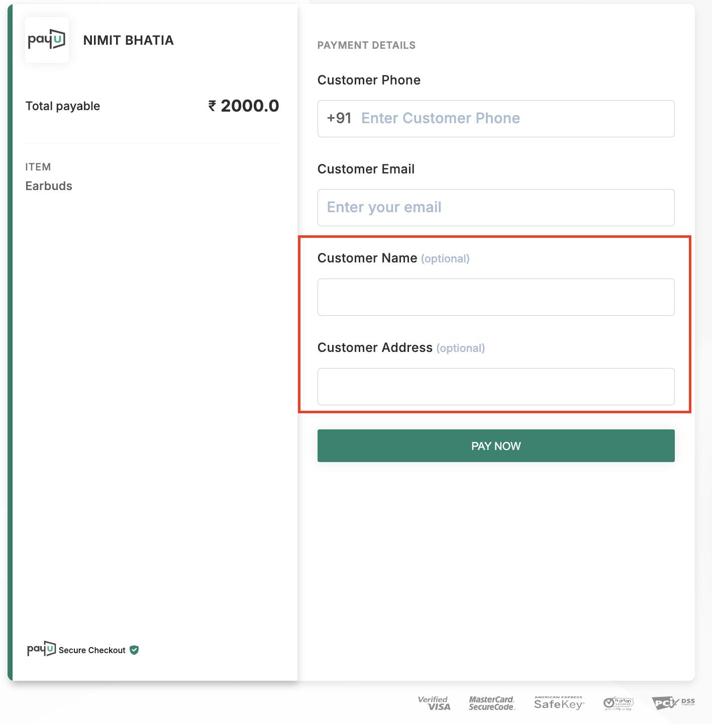 PayU Payment Gateway